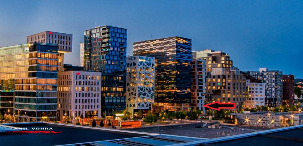 Spacious Modern 3Br Apartment At Central Oslo Barcode Exterior photo